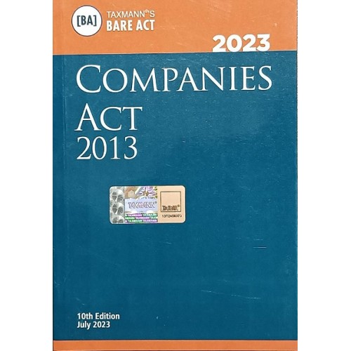 Taxmann's Companies Act, 2013 Bare Act 2023 [Pocket]